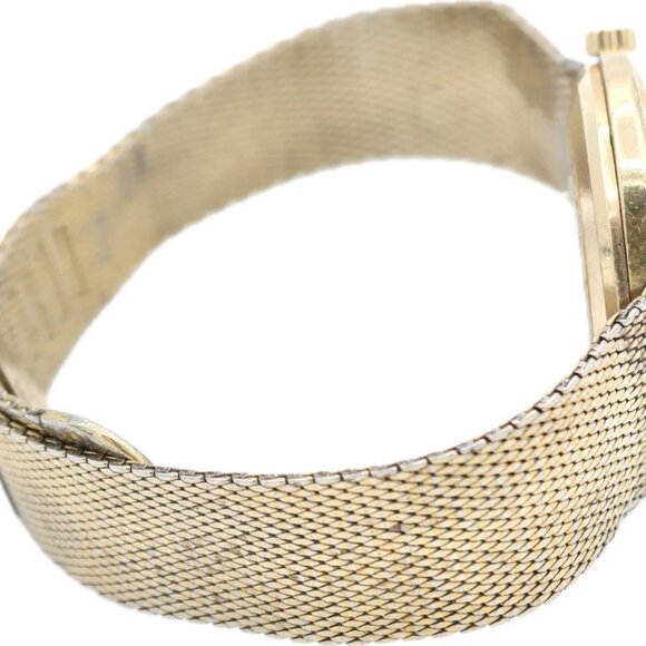 Vintage 36mm Accutron Bark Finish Ladies Tuning Fork Wristwatch 218 USA 10k GF - Picture 7 of 8